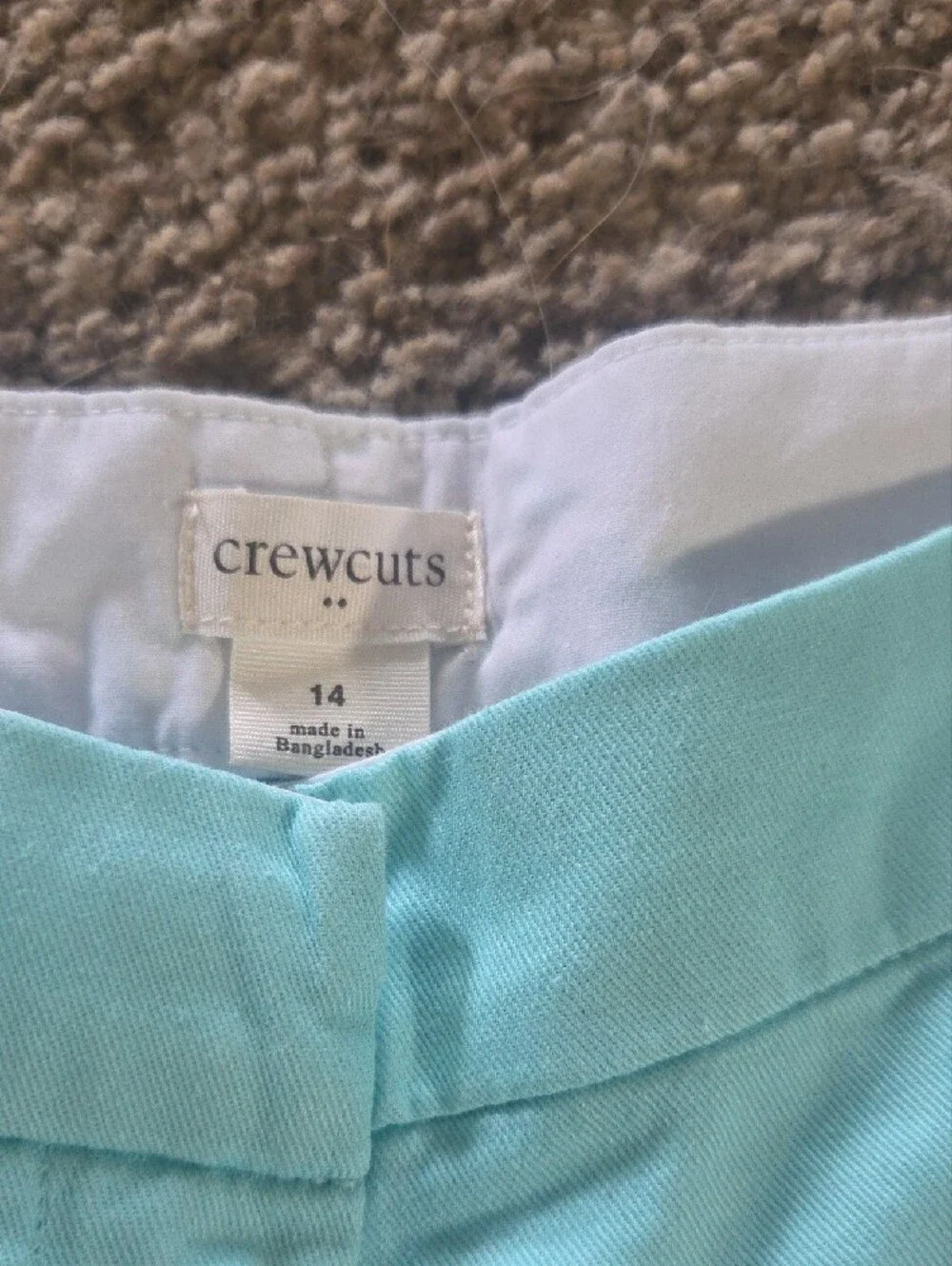 Crewcuts Light Aqua Scalloped Hem Women's Shorts